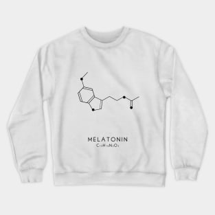 Melatonin Molecular Structure - White Crewneck Sweatshirt